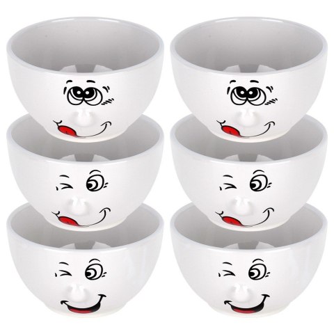 Miseczki ceramiczne buźki do serwowania 13.5cm 550ml 6 sztuk. SIAKI COLLECTION 139736
