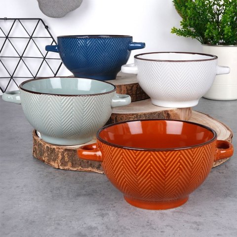 Miseczki ceramiczne na zupę przekąski 620ml zestaw 4 sztuki SIAKI COLLECTION 139366