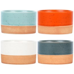 Miseczki na przekąski sos dip ceramiczne małe 75ml 6.5cm 4 sztuki EXCELLENT HOUSEWARE 139642