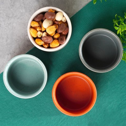 Miseczki na przekąski sos dip ceramiczne małe 75ml 6.5cm 4 sztuki EXCELLENT HOUSEWARE 139642
