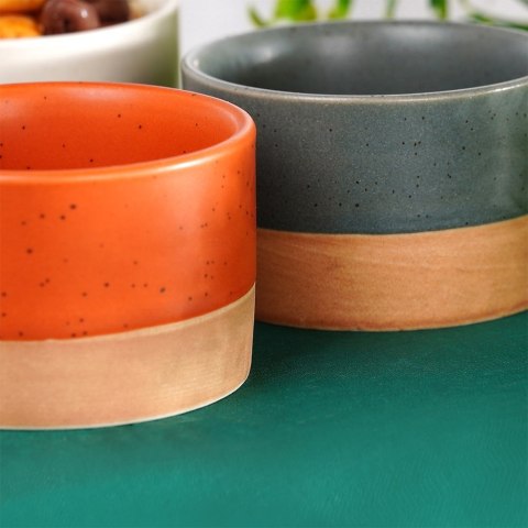 Miseczki na przekąski sos dip ceramiczne małe 75ml 6.5cm 4 sztuki EXCELLENT HOUSEWARE 139642