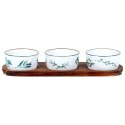 Miseczki na przekąski sos dip miski ceramiczne 30cm 4-ele EXCELLENT HOUSEWARE 139641
