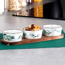 Miseczki na przekąski sos dip miski ceramiczne 30cm 4-ele EXCELLENT HOUSEWARE 139641