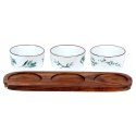 Miseczki na przekąski sos dip miski ceramiczne 30cm 4-ele EXCELLENT HOUSEWARE 139641