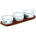 Miseczki na przekąski sos dip miski ceramiczne 30cm 4-ele EXCELLENT HOUSEWARE 139641