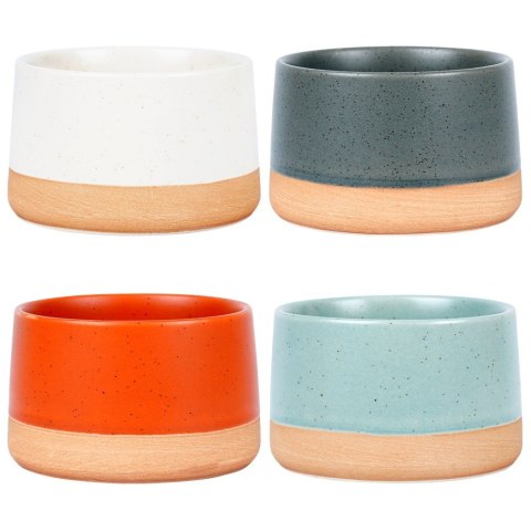 Miseczki na przekąski sos dip miski ceramiczne 9.5cm 220ml 4SZT EXCELLENT HOUSEWARE 139643