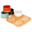 Miseczki na przekąski sos dip miski ceramiczne na tacy 22cm 5-ele EXCELLENT HOUSEWARE 139645