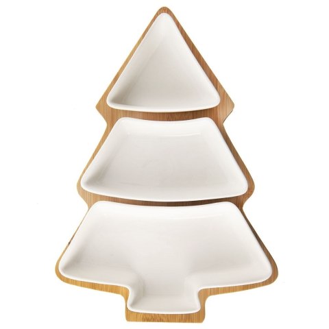 Miseczki na przekąski sos dip porcelanowe białe WHITELINE 28cm 4-ele ORION 129203
