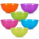 Miseczki plastikowe wielorazowe miski 13cm 450ml zestaw 6 sztuk EXCELLENT HOUSEWARE 139436