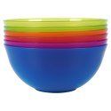Miseczki plastikowe wielorazowe miski 13cm 450ml zestaw 6 sztuk EXCELLENT HOUSEWARE 139436