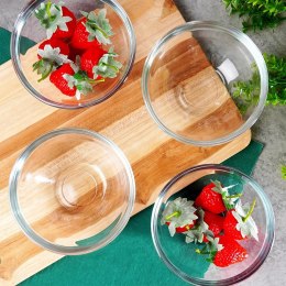 Miseczki szklane na przekąski przystawki sos 12cm 275ml 4 sztuki EXCELLENT HOUSEWARE 139657