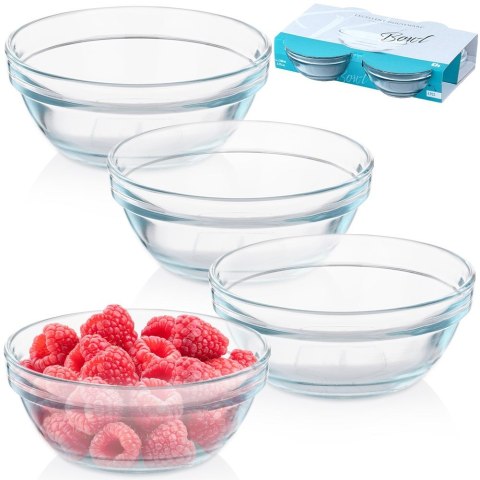 Miseczki szklane na sos sojowy dip sosy dipy 10.5cm 200ml 4 szt. EXCELLENT HOUSEWARE 139656