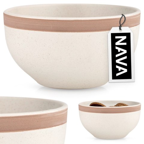 Miska ceramiczna na zupę do zupy miseczka beżowa ARTHENA BEIGE 14.5cm 720ml NAVA 10-141-085