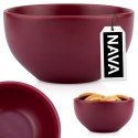 Miska ceramiczna na zupę do zupy miseczka bordowa SOHO 14.5cm 720ml NAVA 10-099-296