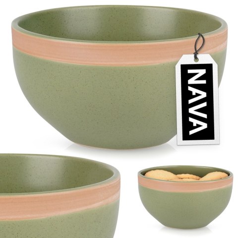 Miska ceramiczna na zupę do zupy miseczka zielona ARTHENA GREEN 14.5cm 720ml NAVA 10-141-065