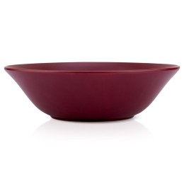Miska sałatkowa na sałatkę surówkę ceramiczna bordowa SOHO 23.5cm 1.1L NAVA 10-099-294