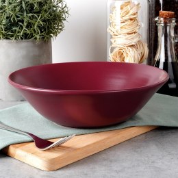 Miska sałatkowa na sałatkę surówkę ceramiczna bordowa SOHO 23.5cm 1.1L NAVA 10-099-294