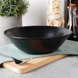 Miska sałatkowa na sałatkę surówkę ceramiczna czarna SOHO 23.5cm 1.1L NAVA 10-099-284