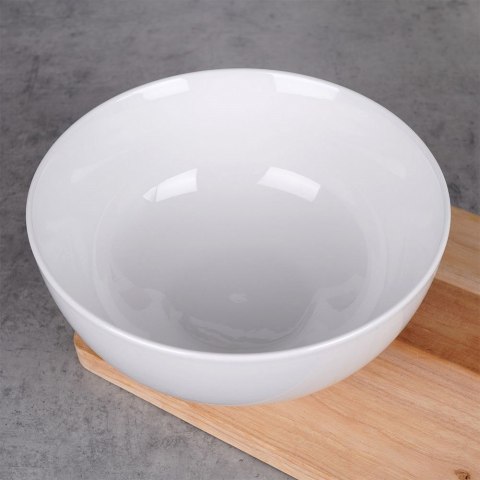 Miska sałatkowa porcelanowa do serwowania sałatek biała 20cm 1.6L VILDE 139365