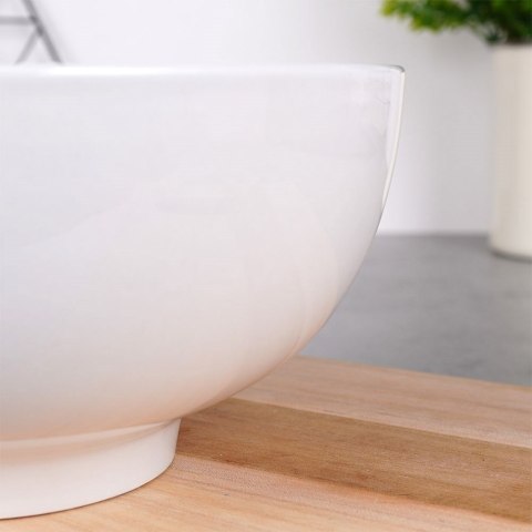 Miska sałatkowa porcelanowa do serwowania sałatek biała 20cm 1.6L VILDE 139365