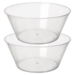 Miski plastikowe wielorazowe miseczki duże 15cm 700ml 2SZT EXCELLENT HOUSEWARE 127807