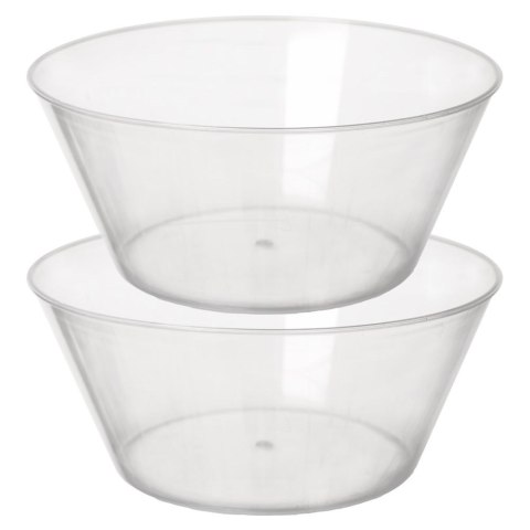Miski plastikowe wielorazowe miseczki duże 15cm 700ml 2SZT EXCELLENT HOUSEWARE 127807