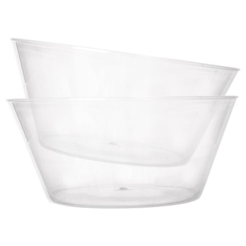 Miski plastikowe wielorazowe miseczki duże 15cm 700ml 2SZT EXCELLENT HOUSEWARE 127807