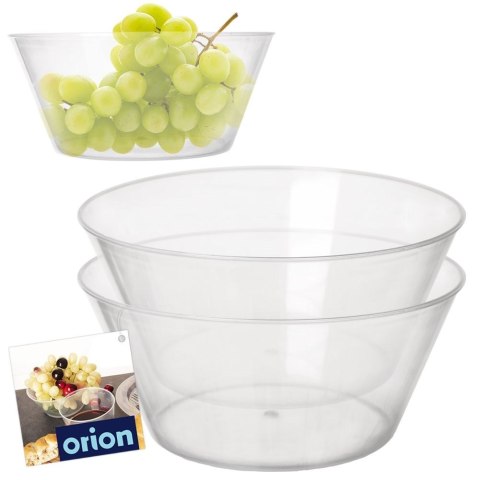 Miski plastikowe wielorazowe miseczki duże 15cm 700ml 2SZT EXCELLENT HOUSEWARE 127807