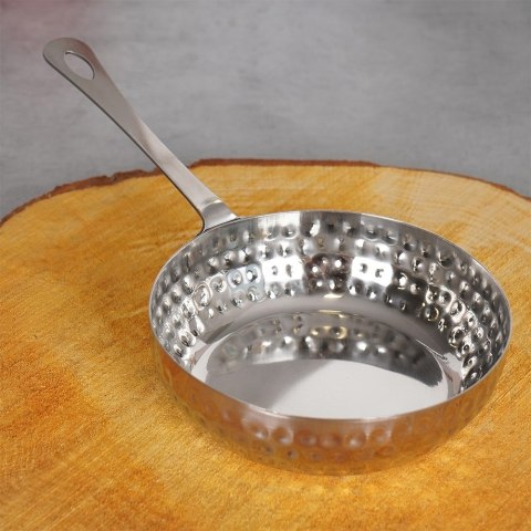 Naczynie do serwowania dań przekąsek stalowe mini patelnia 260ml VILDE 139402