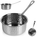 Naczynie do serwowania dań przekąsek stalowe mini rondel 450ml VILDE 139401