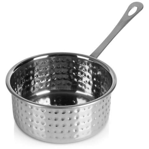 Naczynie do serwowania dań przekąsek stalowe mini rondel 450ml VILDE 139401