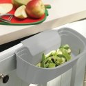 Pojemnik na obierki odpadki BIO na drzwi szary 1.5L kosz na śmieci EXCELLENT HOUSEWARE 126020-S