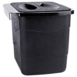 Pojemnik na obierki odpadki śmieci BIO na drzwi czarny 4.5L kosz VILDE 259223