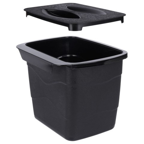Pojemnik na obierki odpadki śmieci BIO na drzwi czarny 4.5L kosz VILDE 259223
