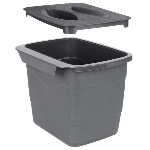 Pojemnik na obierki odpadki śmieci BIO na drzwi szary 4.5L kosz VILDE 259222