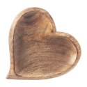 Talerz na przekąski do serwowania drewniany MANGO 20x21cm ORION 153873