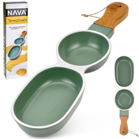 Talerz na przekąski do serwowania porcelanowy TERRESTRIAL 39x10cm NAVA 10-263-104