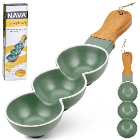 Talerz na przekąski do serwowania porcelanowy TERRESTRIAL 40.5x10cm NAVA 10-263-123