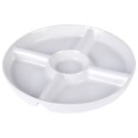 Talerz na przekąski do serwowania przystawek ceramiczny biały 23cm ALPINA 139329