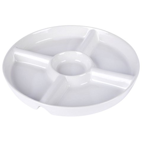 Talerz na przekąski do serwowania przystawek ceramiczny biały 23cm ALPINA 139329