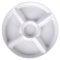 Talerz na przekąski do serwowania przystawek ceramiczny biały 23cm ALPINA 139329