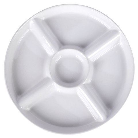 Talerz na przekąski do serwowania przystawek ceramiczny biały 23cm ALPINA 139329