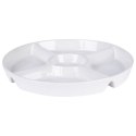 Talerz na przekąski do serwowania przystawek ceramiczny biały 23cm ALPINA 139329