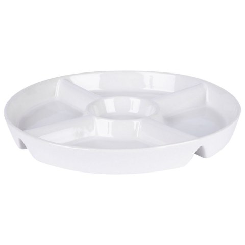 Talerz na przekąski do serwowania przystawek ceramiczny biały 23cm ALPINA 139329