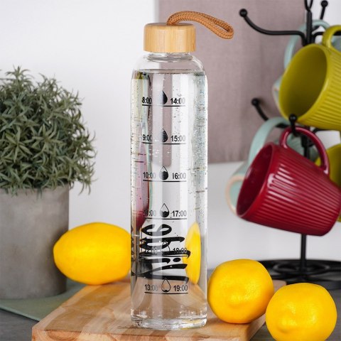 Butelka na wodę sok lemoniadę szklana 1L VILDE 259674