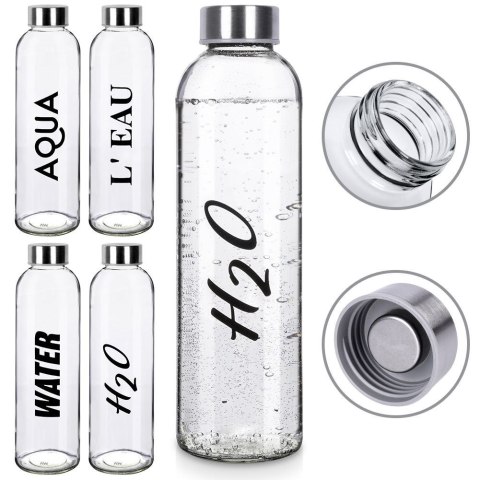 Butelka na wodę sok lemoniadę szklana 700 ml EXCELLENT HOUSEWARE 123001