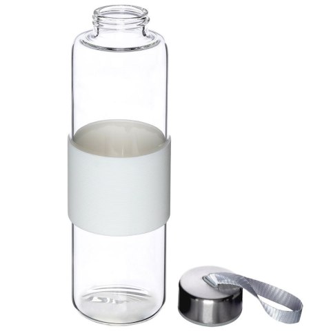 Butelka na wodę sok lemoniadę szklana biała 600 ml EXCELLENT HOUSEWARE 259152-B