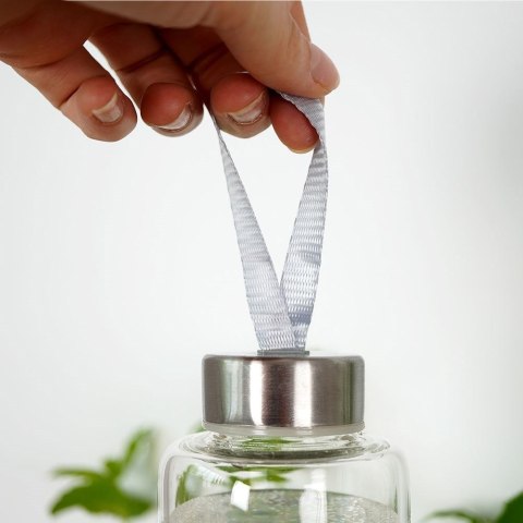 Butelka na wodę sok lemoniadę szklana szara 600 ml EXCELLENT HOUSEWARE 259152-S