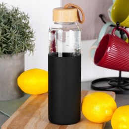 Butelka na wodę sok lemoniadę szklana z silikonowym pokrowcem 500 ml VILDE 259676