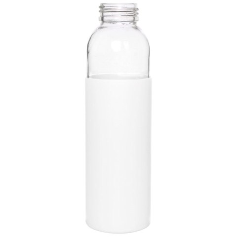 Butelka szklana na wodę soki z silikonowym pokrowcem biała 500 ml EXCELLENT HOUSEWARE 124502-B
